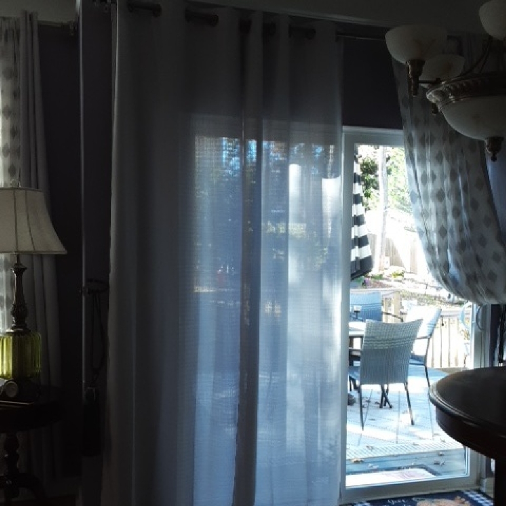Elegant Sheer White Drapes